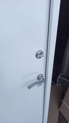 Белая входная дверь Z-1 White 1900мм металл-металл фото 6